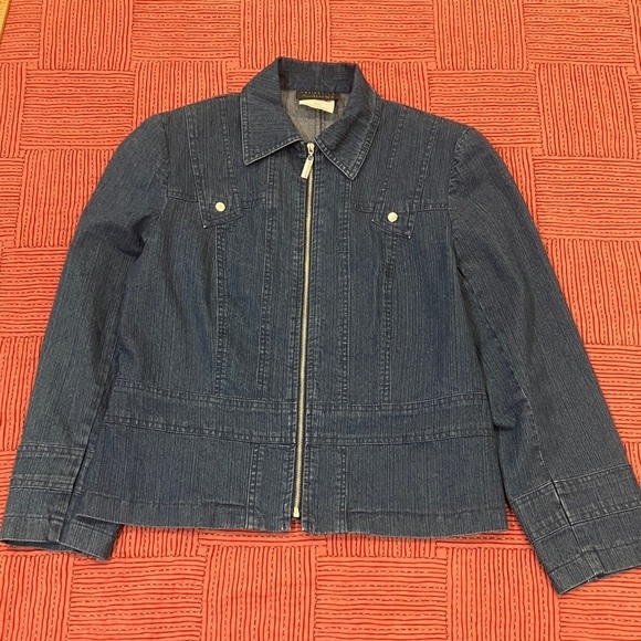 Miss Alliage Collection Jackets & Blazers - Denim Jacket for Women size 6 petite - contemporary fitted design